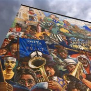 Hackney peace mural