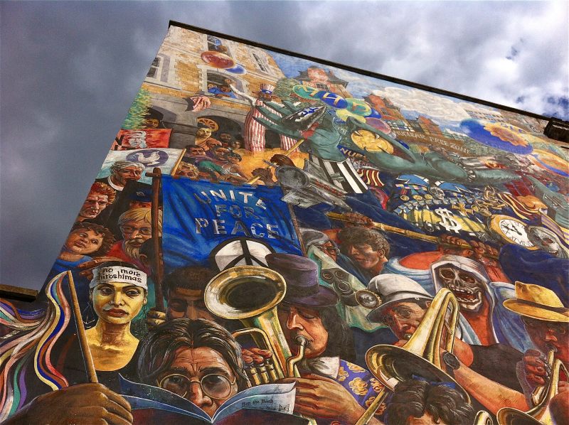 Hackney peace mural